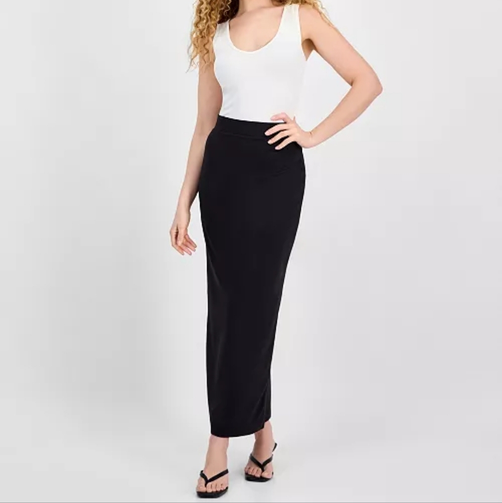 Black Maxi Pencil Skirt